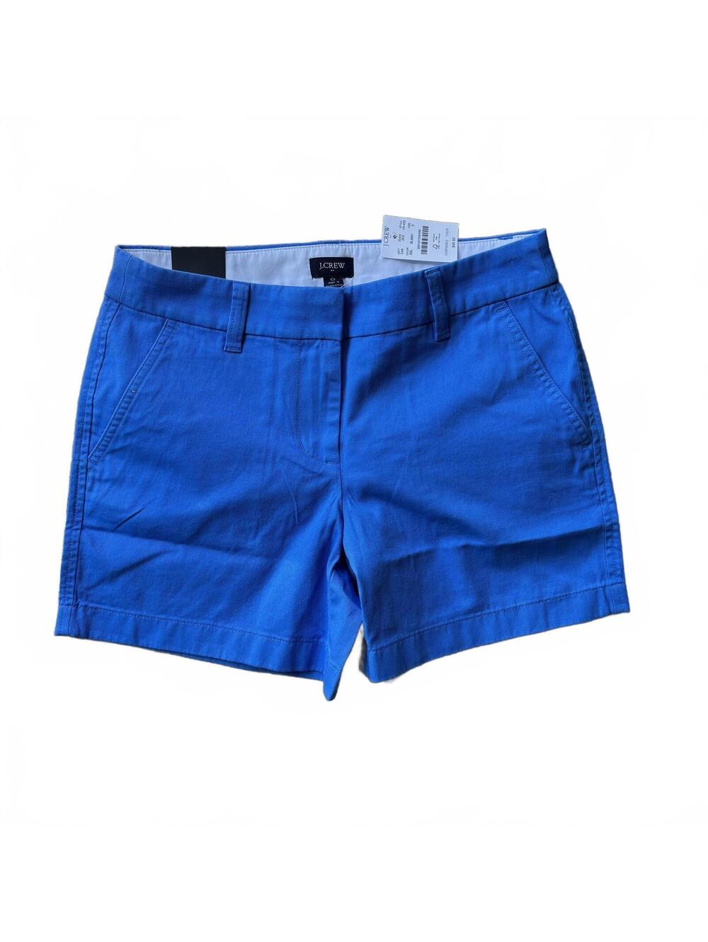 J.Crew NWT Women's Chino Shorts Clean Girl - Royal Blue - Size 0